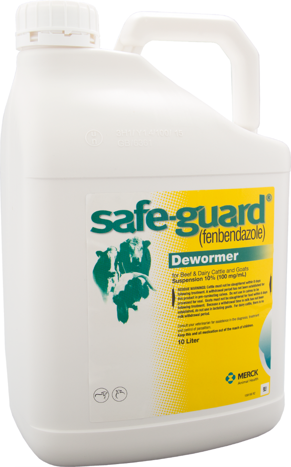 SAFE-GUARD (fenbendazole) Dewormer Suspension - 10 Liter