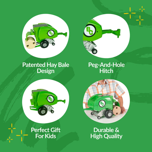 Big Country Toys Round Baler - Green