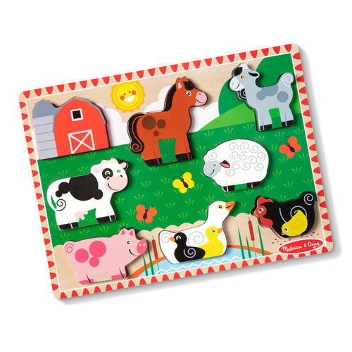 Melissa & Doug Farm Animals Chunky Puzzle