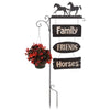 Gift Corral Garden Stake Horses with Plant Hanger