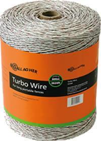 Gallagher 1312' + 300' White Turbo Fence Wire