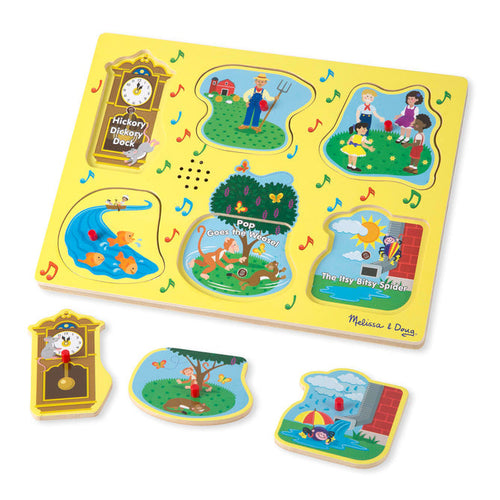 Melissa & Doug Sing-Along Nursery Rhymes Sound Puzzle