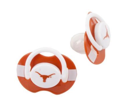 Texas Longhorns NCAA BPA Free Pacifiers